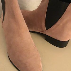 & Other Stories women mauve suede ankle boots US 10.5 Euro 41.5